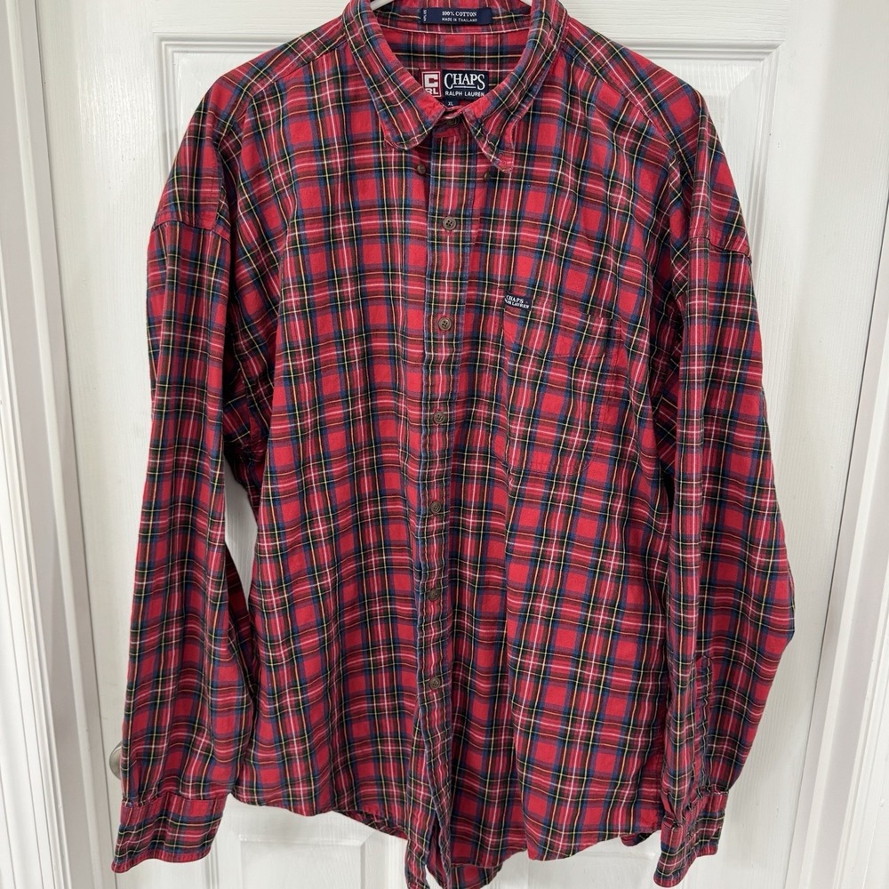 Chaps X Ralph Lauren Red‎ Flannel XL